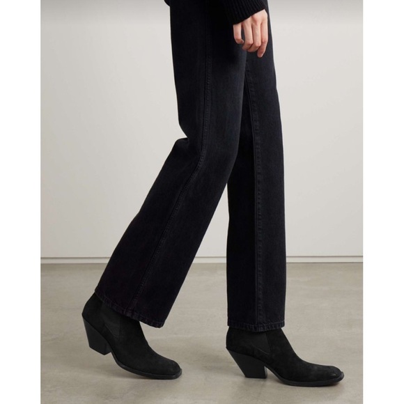 Veronica Beard | Lada Black Suede Ankle Boots US 12 - Picture 1 of 10